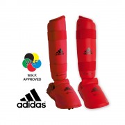 Adidas 11140 Защита голени и стопы Adidas WKF 2012-2015. Цвет красный фото